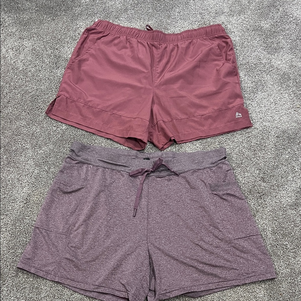 RBX Women's Mauve and 32 Degree Lavender Athletic Short Set